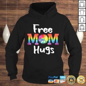 Hoodie Funny Free Mom Hugs Shirt LGBT Pride Parades Daisy Flower Tshirt