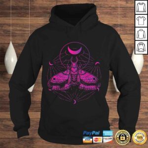 Hoodie Funny Goth Moth And Crescent Moon Creepy Shirt Gift For Goths Gift Top