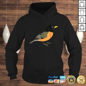 Hoodie Funny Graphic Tee Animal Birds American Robin Bird TShirt Gift