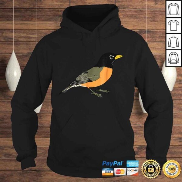 Funny Graphic Tee Animal Birds American Robin Bird TShirt Gift - Image 4