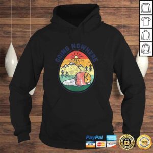 Hoodie Funny Gudetama the Lazy Egg Camping Going Nowhere VNeck TShirt