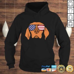 Hoodie Funny Hungarian Vizsla Dog 4th of July TShirt