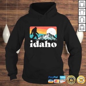 Hoodie Funny Idaho Bigfoot Retro Mountains TShirt