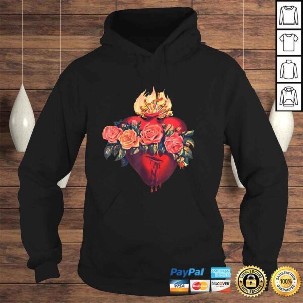 Funny Immaculate Heart of Mary Vintage Blessed Catholic Sorrows Shirt - Image 4