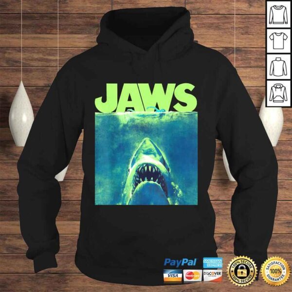 Funny Jaws Surfacing Neon Poster Logo Gift Top - Image 4