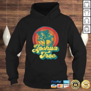 Hoodie Funny Joshua Tree National Park Retro Coyote 70s SunseTShirt