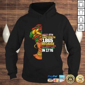 Hoodie Funny Juneteenth Day Ancestors Free 1776 July 4th Black African11 Gift Top