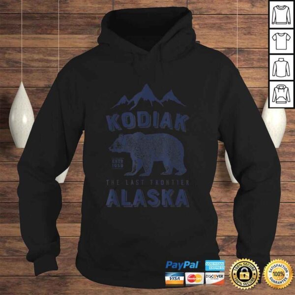 Funny Kodiak Alaska Shirt Bear The Last Frontier Bears Vintage Tee T-Shirt - Image 4