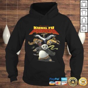 Hoodie Funny Kung Fu Panda Group Shot Action Portrait Movie Logo TShirt