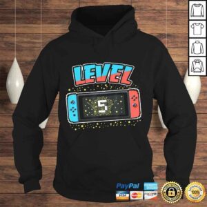 Hoodie Funny Level 5 Birthday Shirt Boy 5 Years Old Video Games Shirt