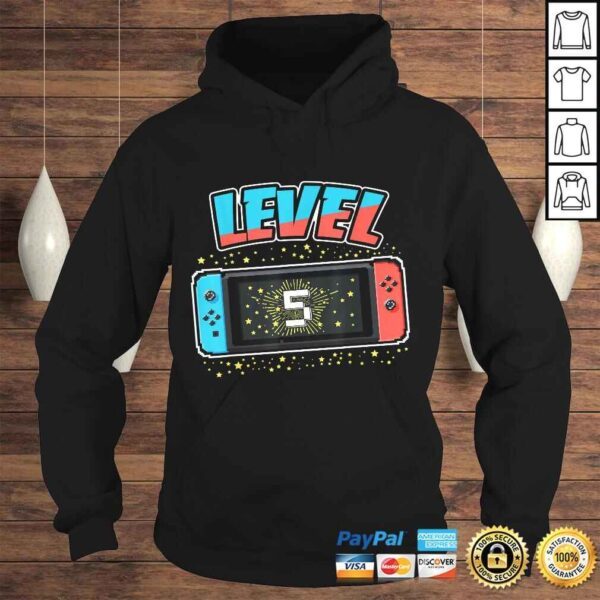 Funny Level 5 Birthday Shirt Boy 5 Years Old Video Games Shirt - Image 4