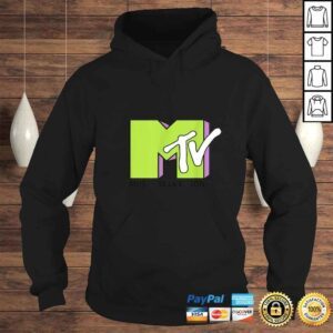 Hoodie Funny Lime Green And Purple MTV Logo Fill TreatmenGift Top