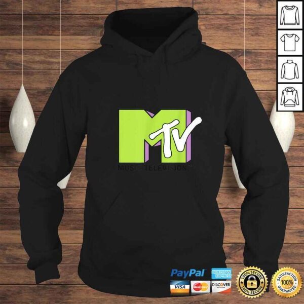 Funny Lime Green And Purple MTV Logo Fill TreatmenTShirt Gift - Image 4