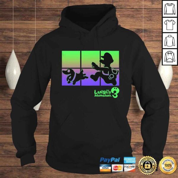 Funny Luigi's Mansion 3 Luigi And Polterpup Silhouette TShirt - Image 4