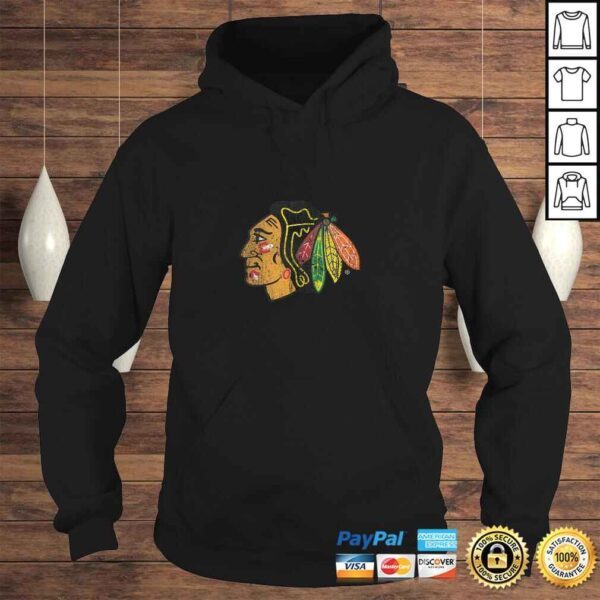 Funny Mens NHL Chicago Blackhawks Vintage Distressed Team Logo TShirt - Image 4