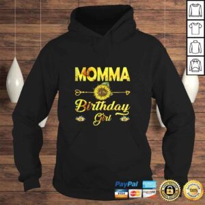 Hoodie Funny Momma Of The Birthday Girl Shirt Mom Sunflower Tshirt