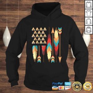 Hoodie Funny Native American Pride USA Flag Tshirt