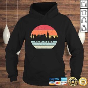 Hoodie Funny New York Souvenir Shirt Retro Style USA Skyline TShirt