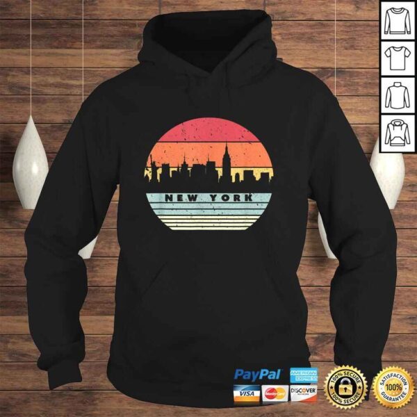 Funny New York Souvenir Shirt. Retro Style USA Skyline TShirt - Image 4