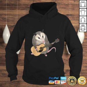 Hoodie Funny Opossum playing the acoustic guitar possum Tee TShirt