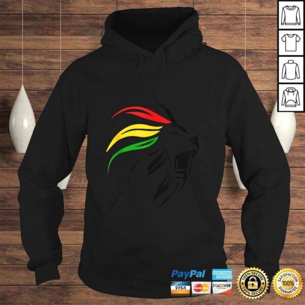 Funny Rasta Reggae Lion Art for Rastafari Lover TShirt - Image 4