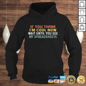 Hoodie Funny Retro Funny Spreadsheet Gift For Actuary Statistician Shirt