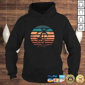 Hoodie Funny Retro Vintage Sunset Palm Trees Gift Top