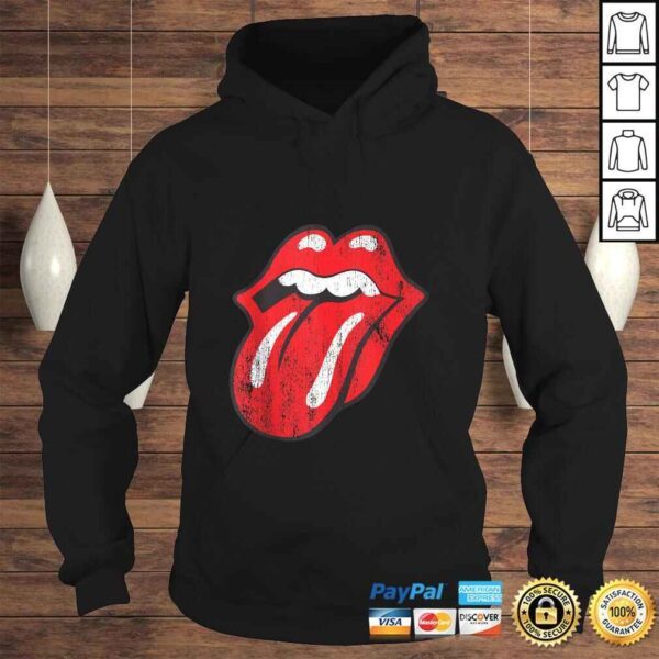 Funny Rolling Stones Official Distressed Tongue Tee T-Shirt - Image 4