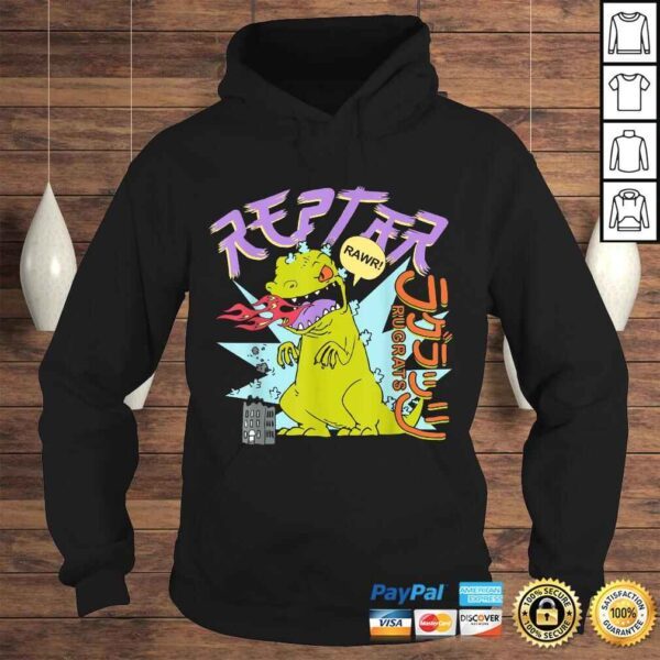 Funny Rugrats Fire Breathing Reptar Rawr Retro Graphic TShirt - Image 4