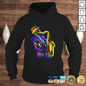 Hoodie Funny Saxophonist Jazz Musician Gift Idea Saxophone VNeck TShirt