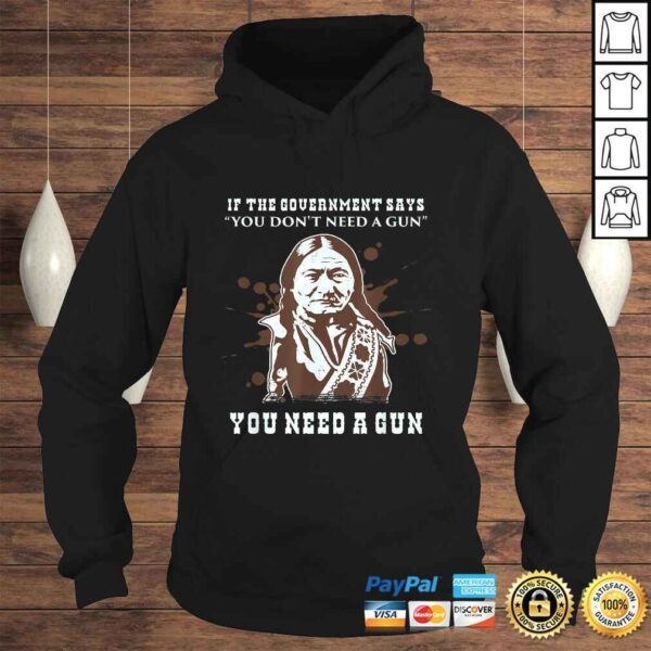 Funny Sitting Bull 2nd Second Amendment Pro Guns Owner Rights Gag TShirt - Image 4