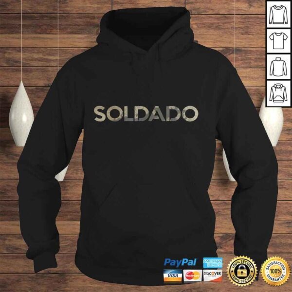 Funny Soldado Shirt in Camouflage - Soldier TShirt - Image 4