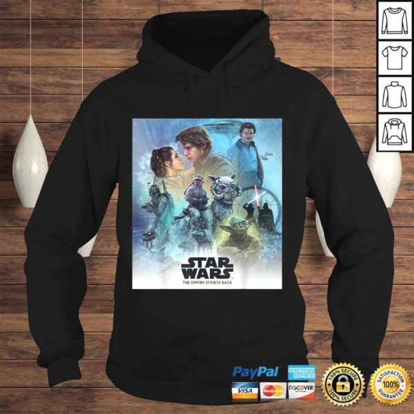 Funny Star Wars Celebration Mural Empire Strikes Back Logo Tee Shirt - Image 4