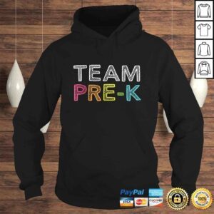 Hoodie Funny Team Pre K Teacher Back To School Top Shirt