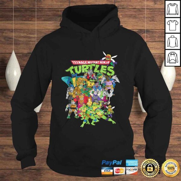 Funny Teenage Mutant Ninja Turtles Large Character Group Shirt - Image 4