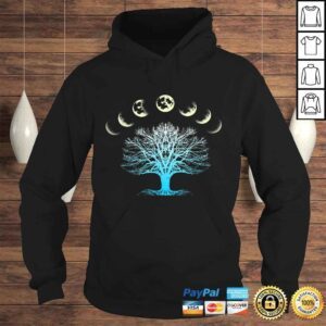 Hoodie Funny Tree Of Life Spiritual Shirt Moonphases as Giftidea for Yoga VNeck TShirt