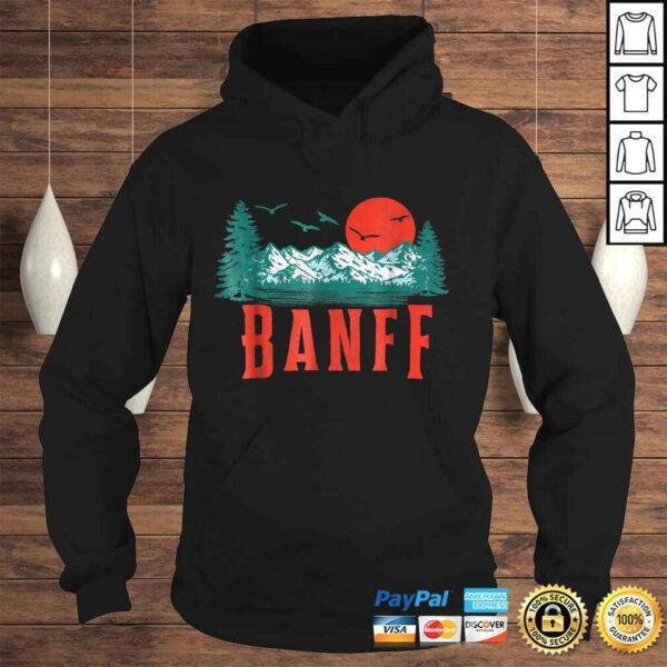 Funny Vintage Banff National Park Mountains Scene Gift TShirt - Image 4