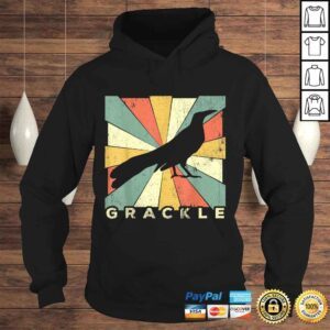 Hoodie Funny Vintage Grackle Bird Lover Retro Style Animal Tshirt