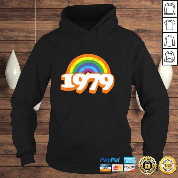 Funny Vintage Rainbow College High School Class of 79 1979 Reunion T-shirt - Image 4