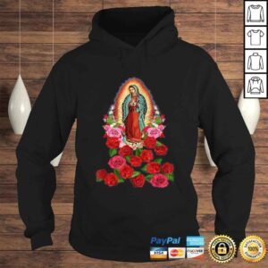 Hoodie Funny Virgin Mary Our Lady of Guadalupe Catholic SainVNeck TShirt