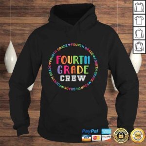 Hoodie Funny Womens 4th Grade Teacher Back To School Fourth Grade Crew VNeck TShirt