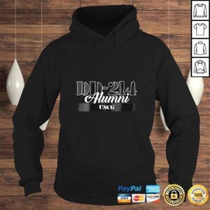 Hoodie Funny Womens Coast Guard USCG Proud Veteran DD214 Alumni for Vets v5 Tee Shirt