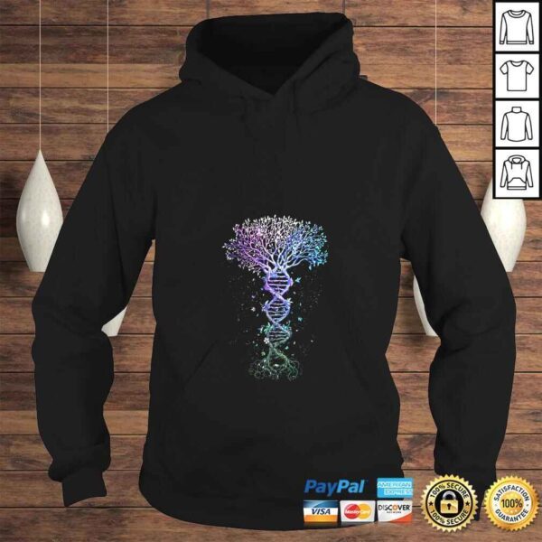 Funny Womens DNA Tree Life Earth Genetics Biologist Science TShirt - Image 4