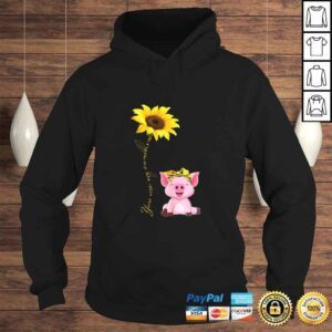 Hoodie Funny Womens Pigs Are My Sunflower Sunshine Hippie Pig Lover Tshirt