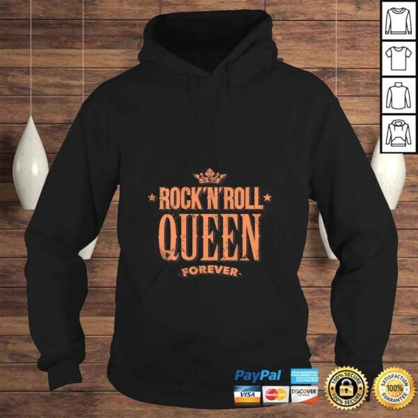 Funny Womens Rock N Roll Queen - Forever Vintage Rock Shirt - Image 4