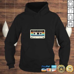 Hoodie Funny Womens Vintage Best of 1970 50th Birthday Cassette Tape Shirt