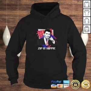 Hoodie Funny Zip It Hippie Reagan VNeck TShirt