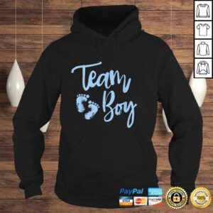 Hoodie Gender Reveal Baby Shower Shirt Team Boy 1