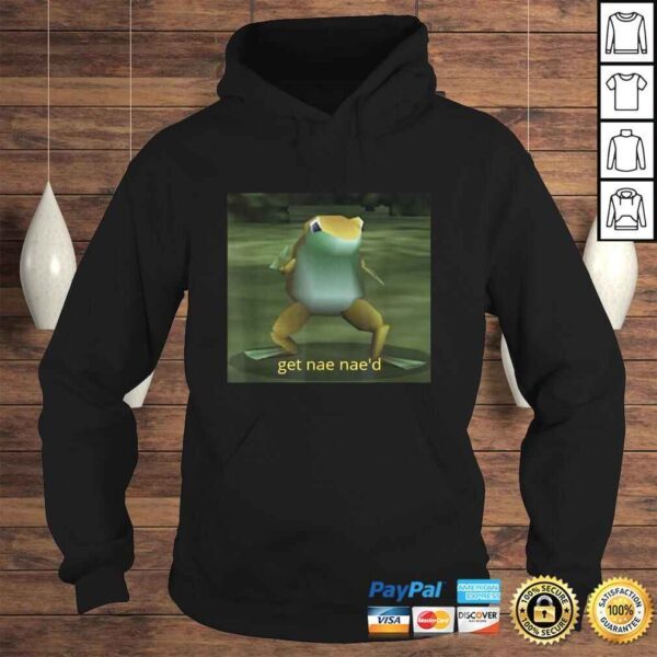 Get Nae Nae'd Dancing Frog Meme V-Neck T-Shirt - Image 4