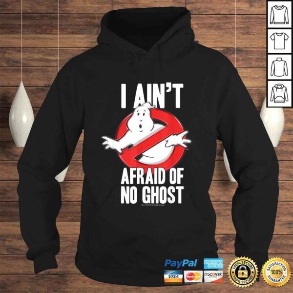 Ghostbusters I Ain't Afraid Of No Ghost Bold TexT-shirt - Image 4